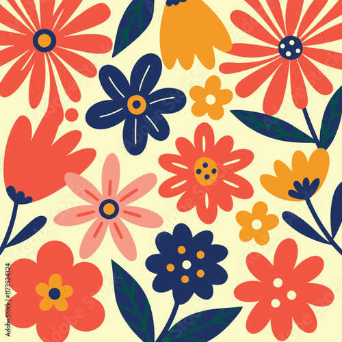 Collection of  colorful flowers icon . Abstract botanical flowers background. style for banners, wallpaper, posters, websites, online shopping.