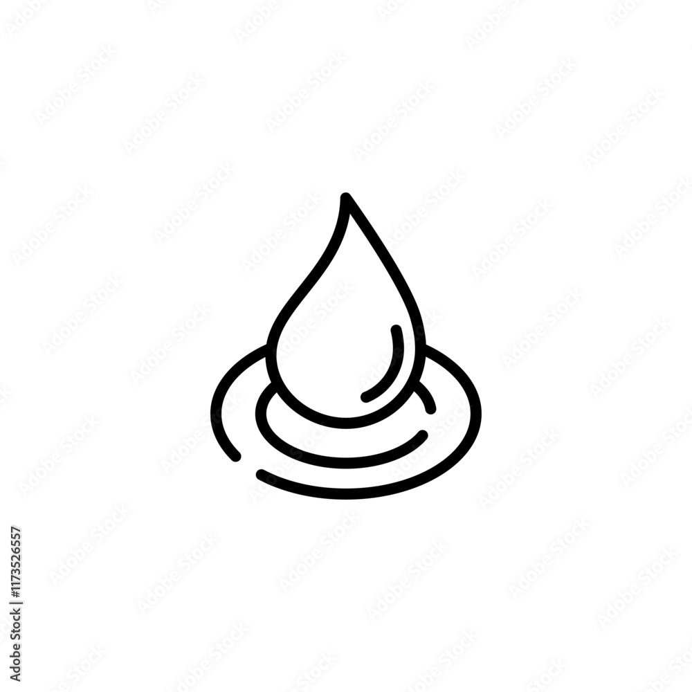 Drope flat vector icon. Water flat vector icon Drope flat vector icon. Water flat vector icon