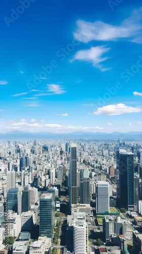 Bird's Eye View of Metropolitan Cityscape: A Symphony of High Rise Structures