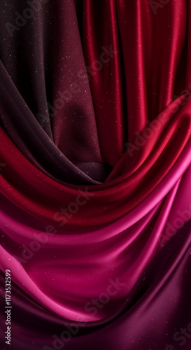 red silk fabric background