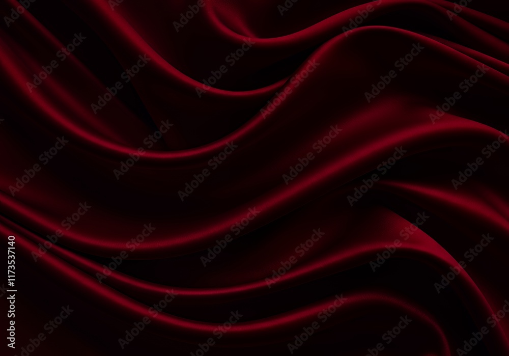 Obraz premium red silk fabric background