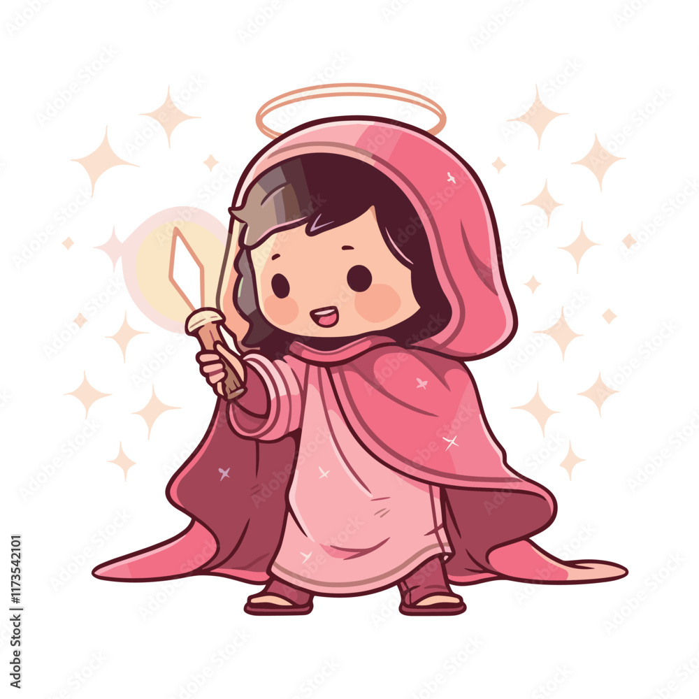 Elegant Illustration Of A Cartoon of Jesus Christ Elegant Illustration Of A Cartoon of Jesus Christ