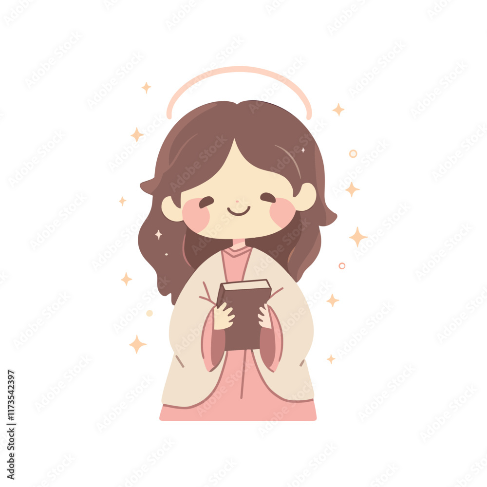 Elegant Illustration Of A Cartoon of Jesus Christ Elegant Illustration Of A Cartoon of Jesus Christ