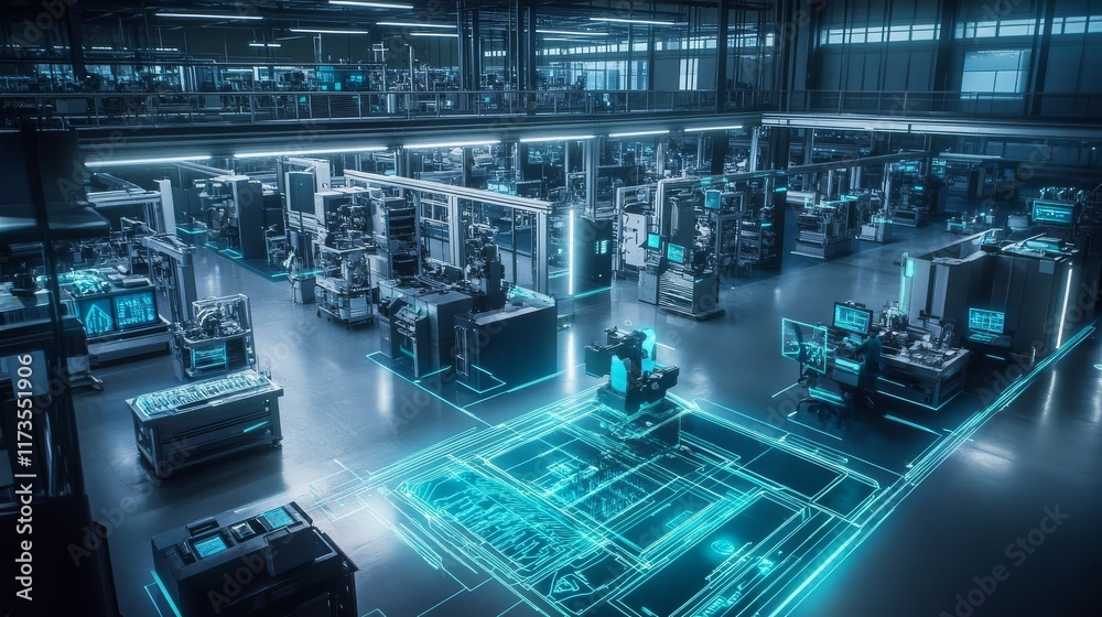 Fototapeta premium Experience automation in production lines for enhanced efficiency.