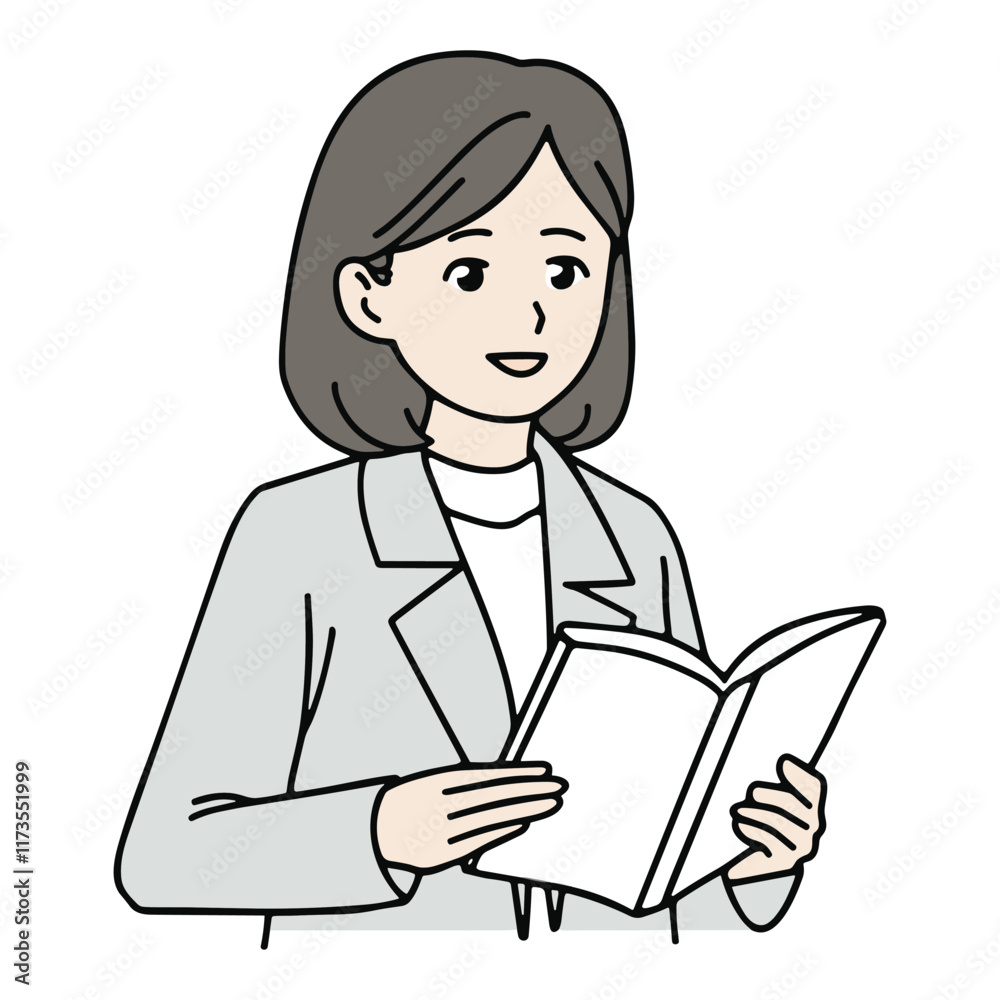Elegant Silhouette Illustration Of A Woman Reading Book Vector Art Elegant Silhouette Illustration Of A Woman Reading Book Vector Art