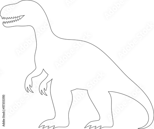 Dinosaur silhouette design illustration