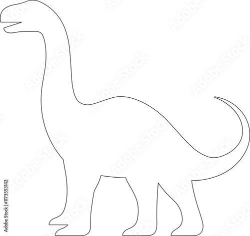 Dinosaur silhouette design illustration