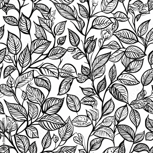 Wallpaper Mural Seamless indian paisley and henna motifs pattern elegant boteh design floral environment artistic viewpoint detailed teardrop shapes Torontodigital.ca