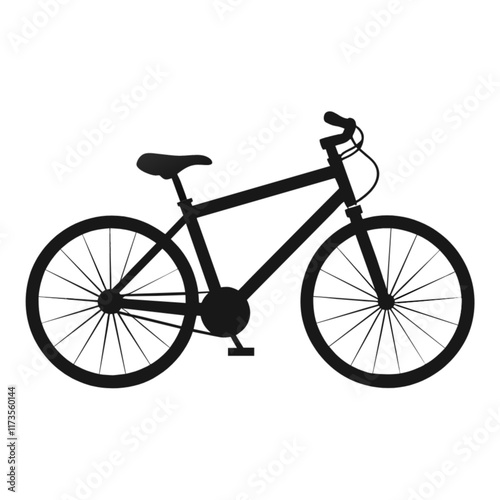 bicycle isolated on white background