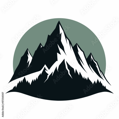 mountain landscape vector illustration