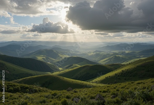 landscape with clouds