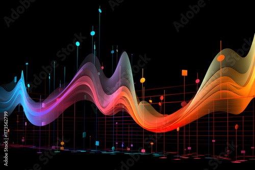 Visual Representation of Hertz (Hz) in Musical Notes - Blend of Sound and Science photo