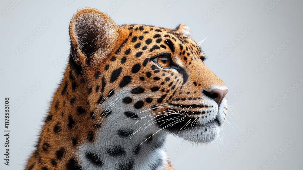 Obraz premium A leopard is staring at the camera with its mouth open