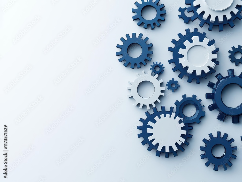 Abstract image of smart technology automating ERP processes, connecting departments and optimizing enterprise efficiency Abstract image of smart technology automating ERP processes, connecting departments and optimizing enterprise efficiency