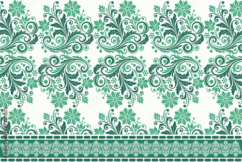 abstract floral seamless pattern with vintage botanical and ethnic motifs geometric design for fabric textiles wallpaper fashion and home decor accessories