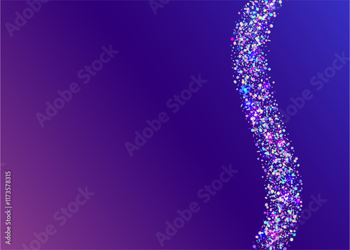 Holographic Sparkle. Transparent Effect. Light Surprise Illustration. Pink Laser Background. Cristal Banner. Falling Poster. Iridescent Paper. Happy Pattern. Purple Holographic Sparkle