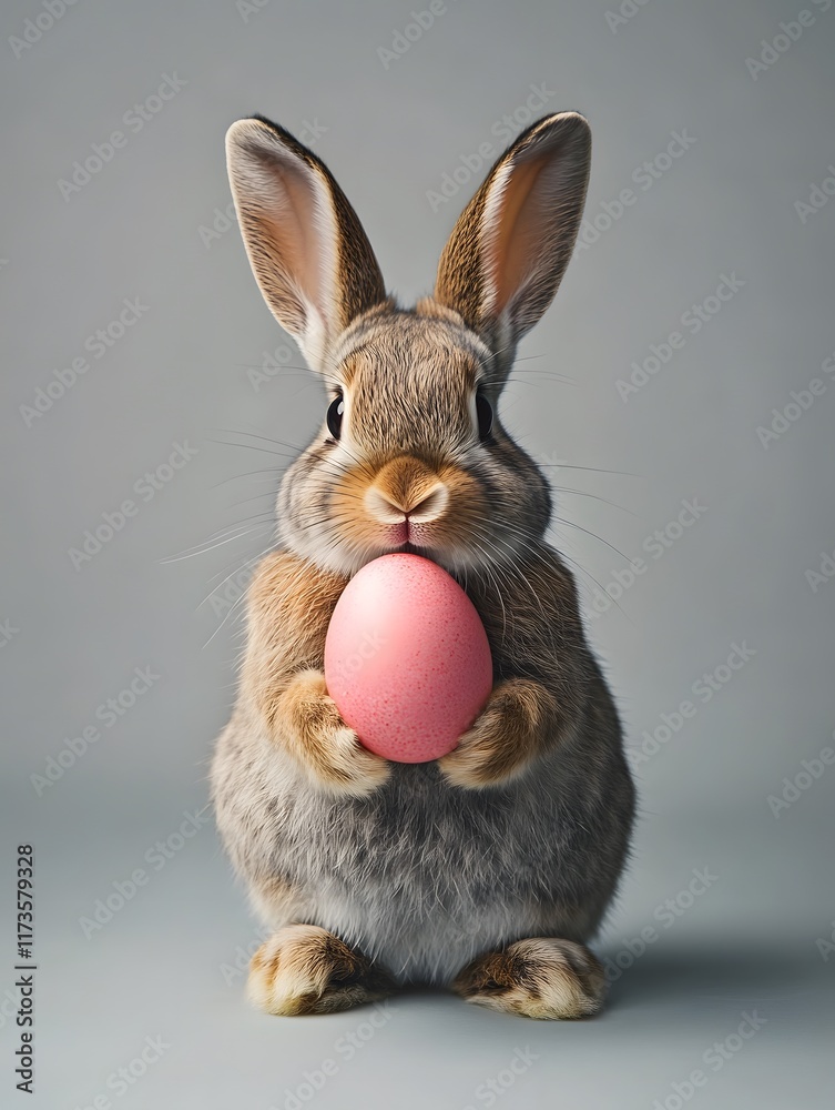 Obraz premium rabbit with easter egg