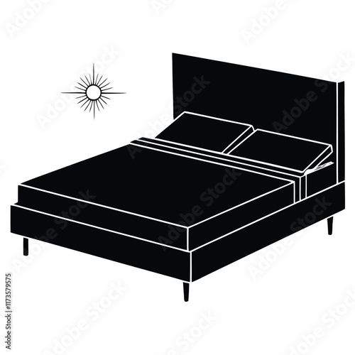 platform bed vector file