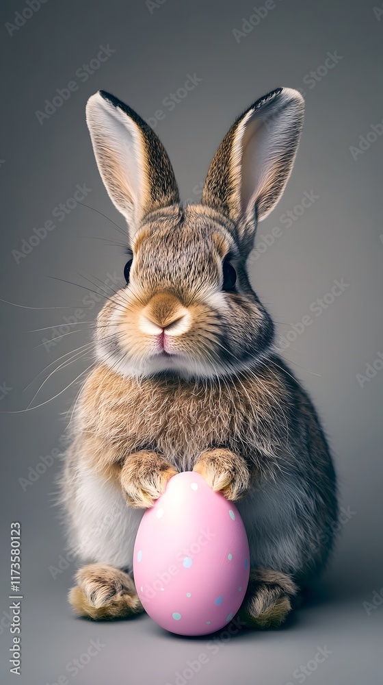 Obraz premium rabbit with easter egg