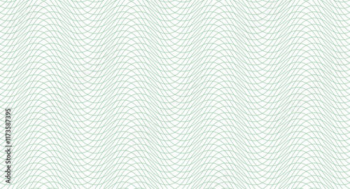 Guilloche seamless background. Guilloche texture with waves in green and red color.Digital watermark for Security Papers, certificate, voucher, banknote, money design, currency, check, ticket etc.