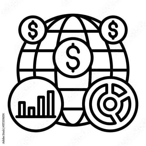 Global economics Icon