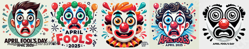Image of clowns celebrating April Fool's Day