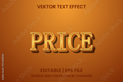 Editable price effect text
