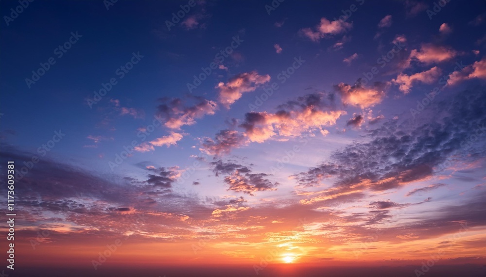 Fototapeta premium perfect sunset sky background