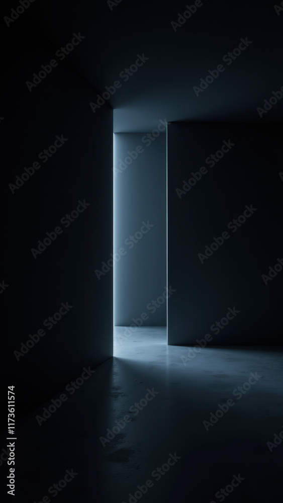 Futuristic corridor with AI detection features. Futuristic corridor with AI detection features.