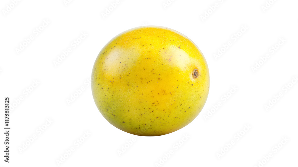 Ripe yellow lulo fruit isolated on transparent background Ripe yellow lulo fruit isolated on transparent background