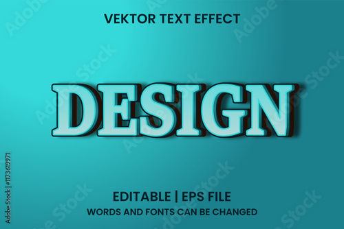 Editable design effect text

