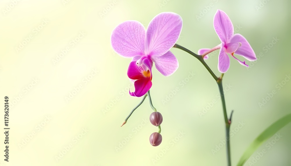Fototapeta premium Pink Orchid Flower