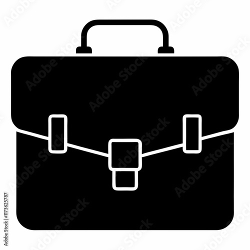 Briefcase Icon Vector Silhouette