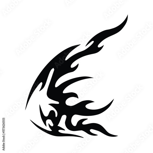 Abstract cyber sigilism tattoo designs
