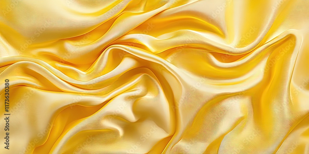 Fototapeta premium yellow shimmering silk cloth 