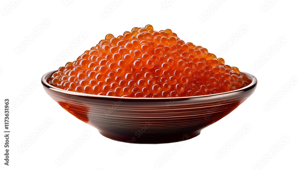 Salmon Red Caviar. Red fish caviar in white bowl. Raw seafood. Luxury delicacy food. isolated on transparent background. Salmon Red Caviar. Red fish caviar in white bowl. Raw seafood. Luxury delicacy food. isolated on transparent background.