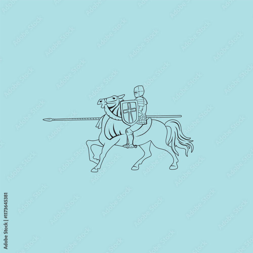 Fototapeta premium Teutonic Knights fight