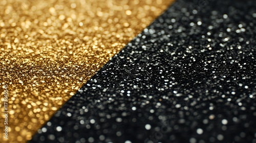 Abstract Glittering Background Gold Black Texture photo