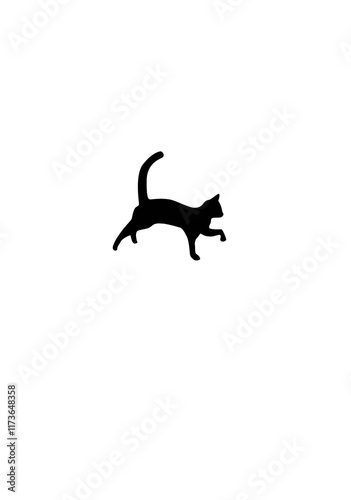 GATO IMAGEN VECTOR BLACK CAT 