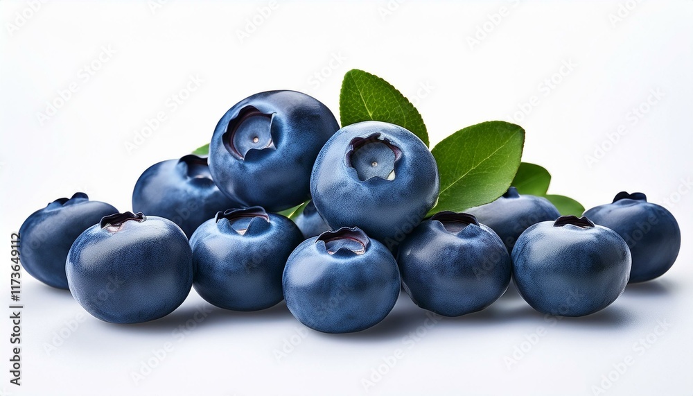institution of blueberries isolated on white background institution of blueberries isolated on white background