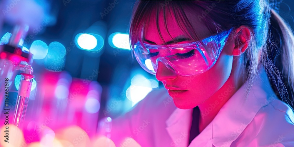 female chemistry scientist working in laboratory female chemistry scientist working in laboratory