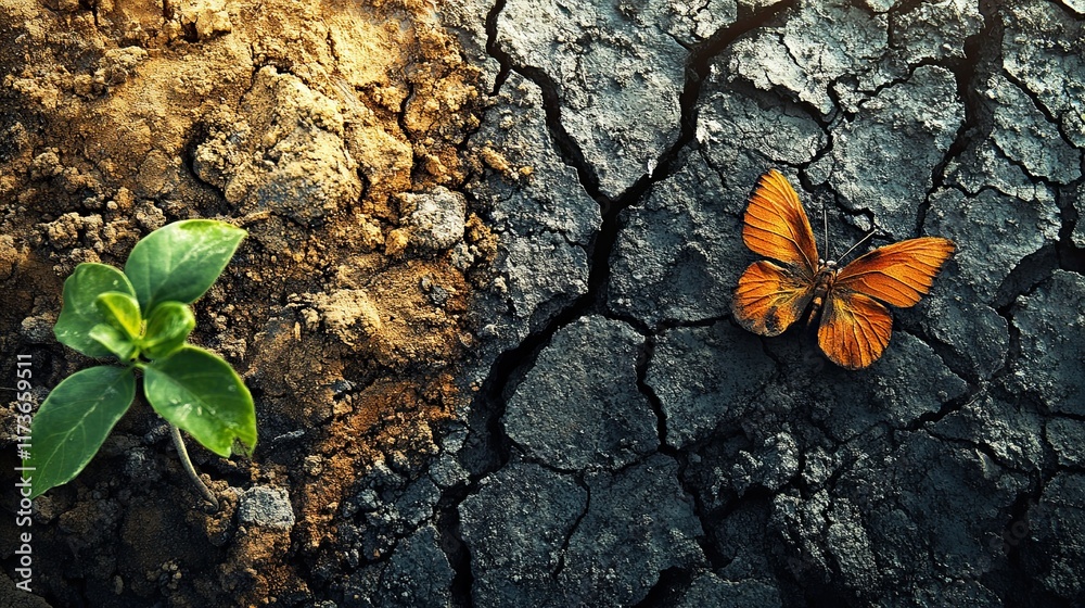 The loss of biodiversity due to environmental degradation, highlighting the ongoing decline of species and ecosystems, urging action to prevent further harm to the planetâ€™s natural heritage. -