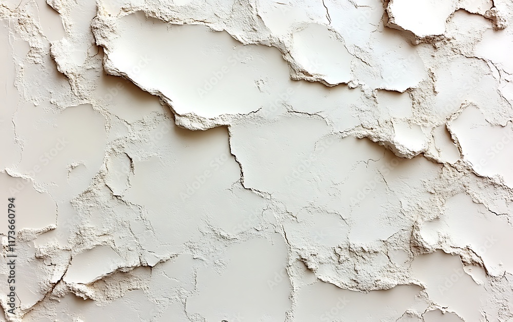 Obraz premium Close-up of textured off-white powder.