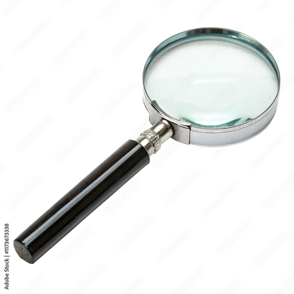 magnifying glass isolated on transparent background Generative Ai magnifying glass isolated on transparent background Generative Ai