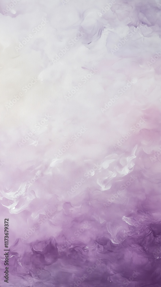 Obraz premium Soft Pastel Purple and White Gradient with Dreamy Brush Strokes - made with Generative AI