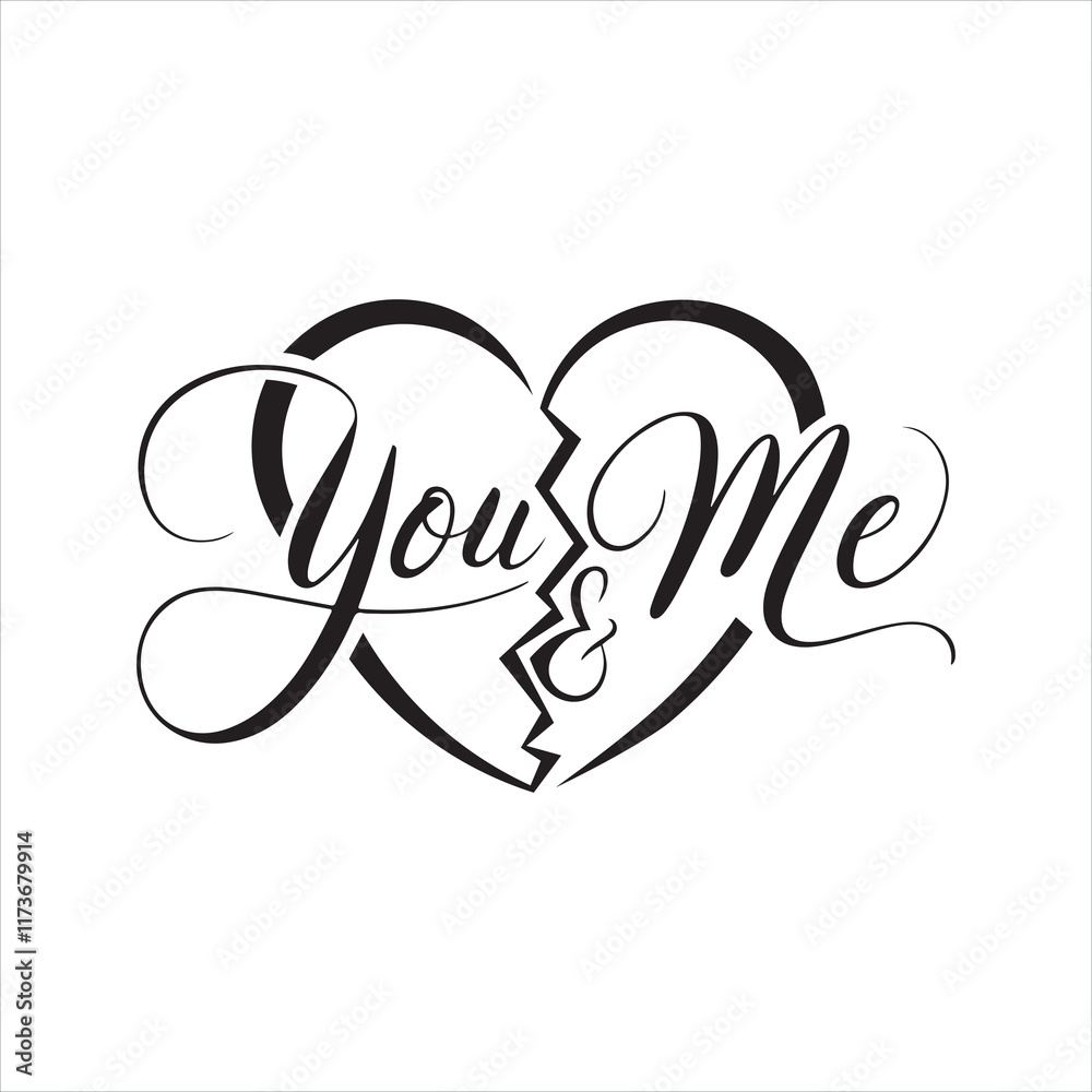 Happy Valentine's Day Silhouette Typography Vector Design with This Text Happy Valentine's Day Silhouette Typography Vector Design with This Text