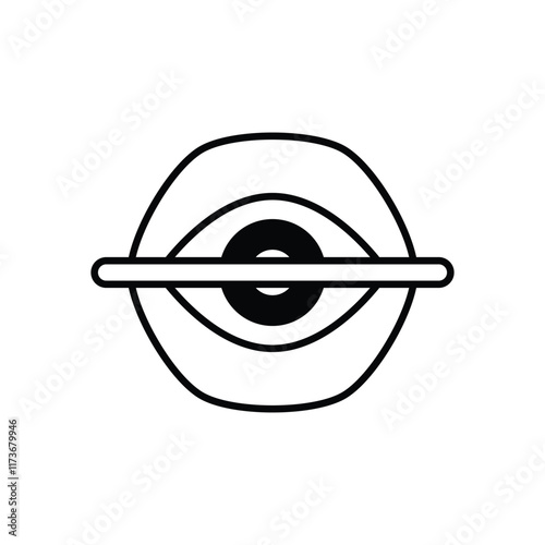 Eye Scan vector icon