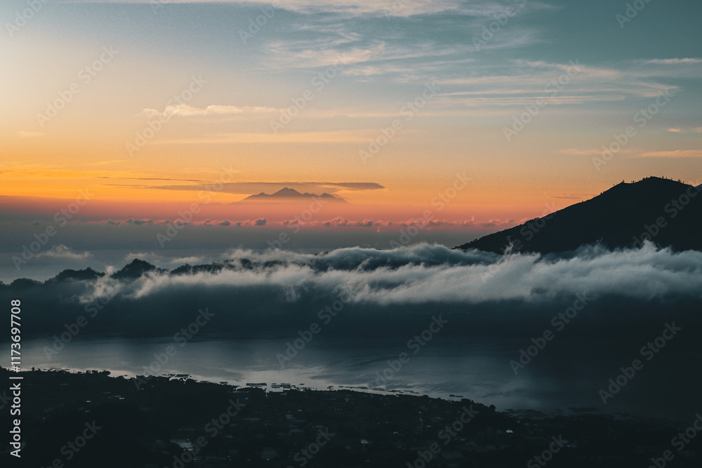 Fototapeta premium Mt. Batur, Bali, Indonesia