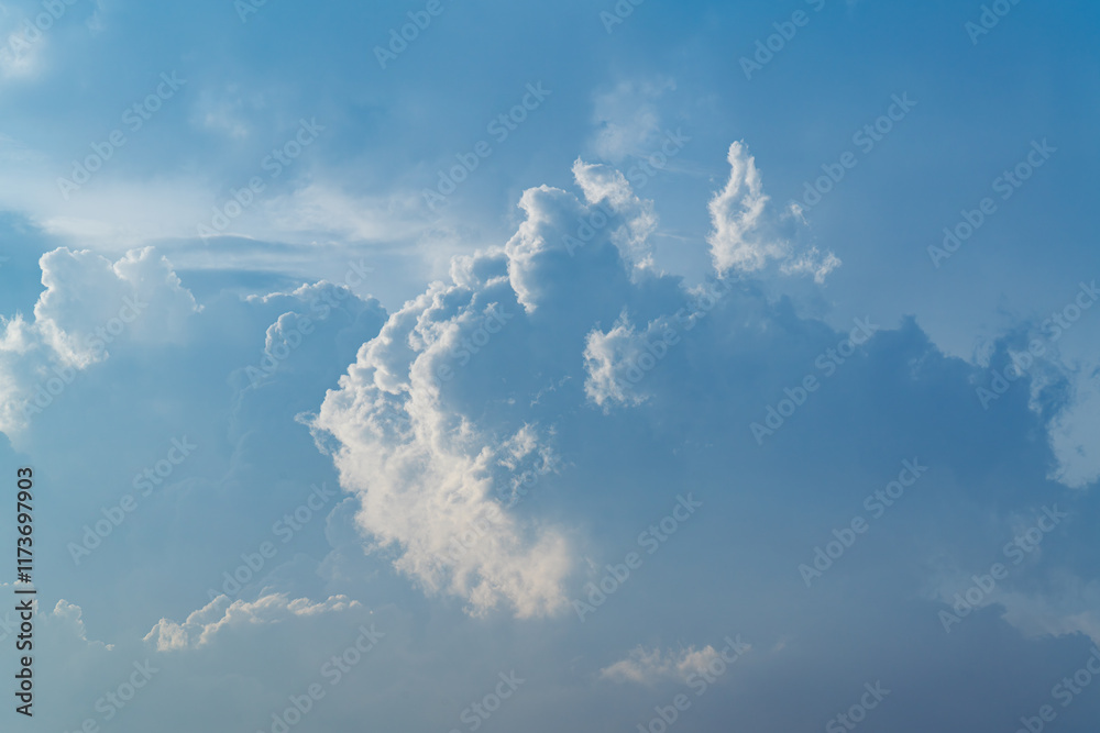 Fototapeta premium Blue sky and white clouds