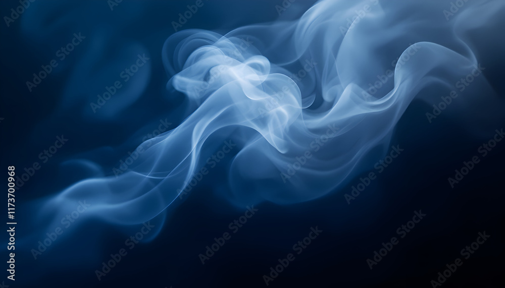 Abstract Blue Smoke: Serene Swirls and Ethereal Forms Abstract Blue Smoke: Serene Swirls and Ethereal Forms